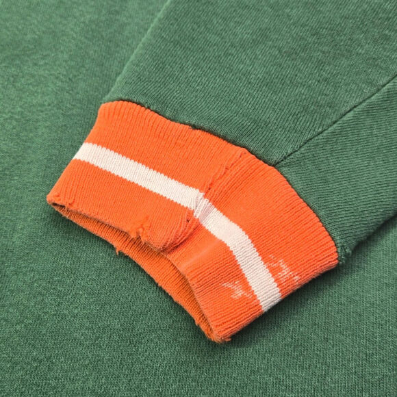 Team Edition Apparel Miami Hurricanes Embroidered Logo Vintage Crew Neck - Picture 9 of 10